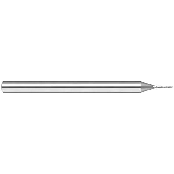 Miniature End Mill - Tapered - Square, 0.0150